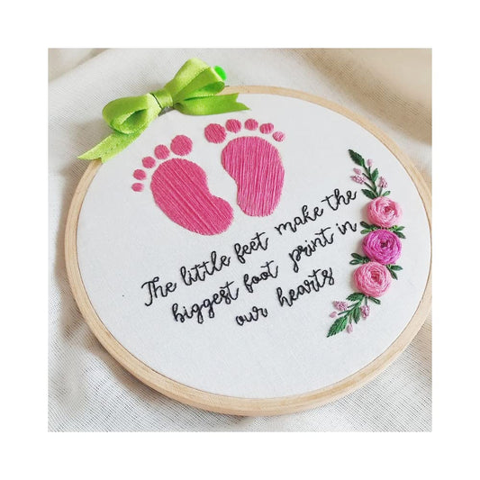 Born Baby Gift , Customized Embroidery Hoop(Medium)