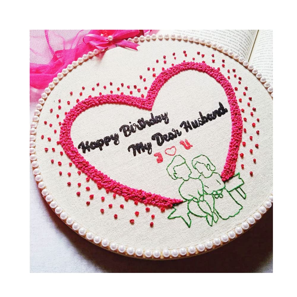 Customized Embroidery Hoop Gift for Birthday,Spacial Gift,Birthday Gift for Husband (XL)
