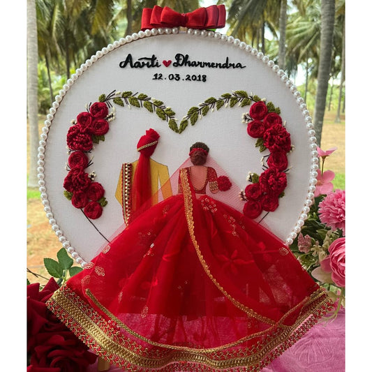  Embroidery Hoop Art for Anniversary
